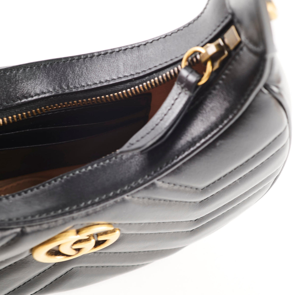 Gucci GG Marmont Half-Moon Bag Black - photo 11