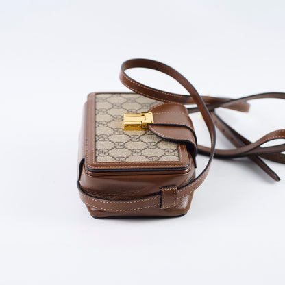Gucci GG Surpreme Mini Clasp Bag Brown - photo 3