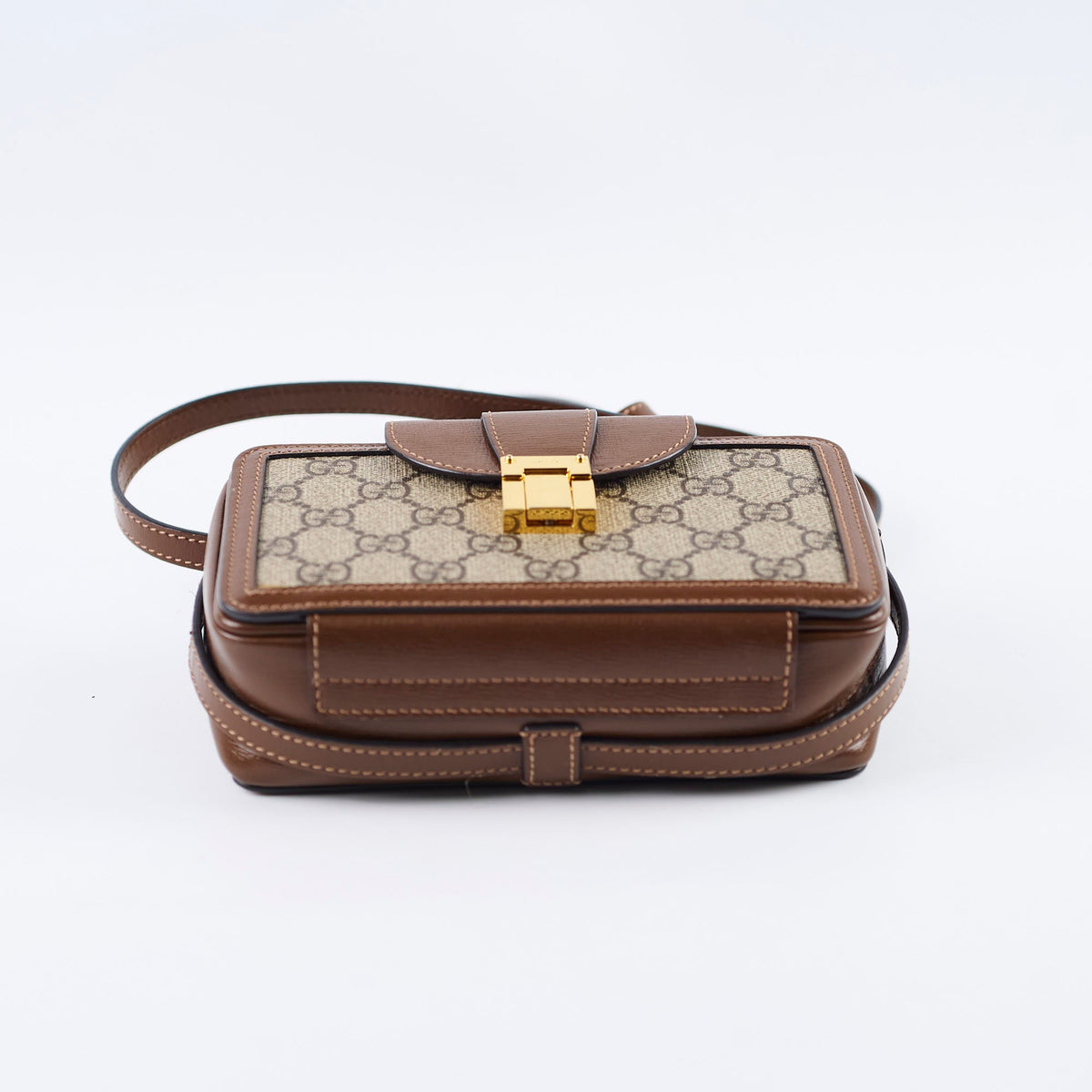 Gucci GG Surpreme Mini Clasp Bag Brown - photo 4