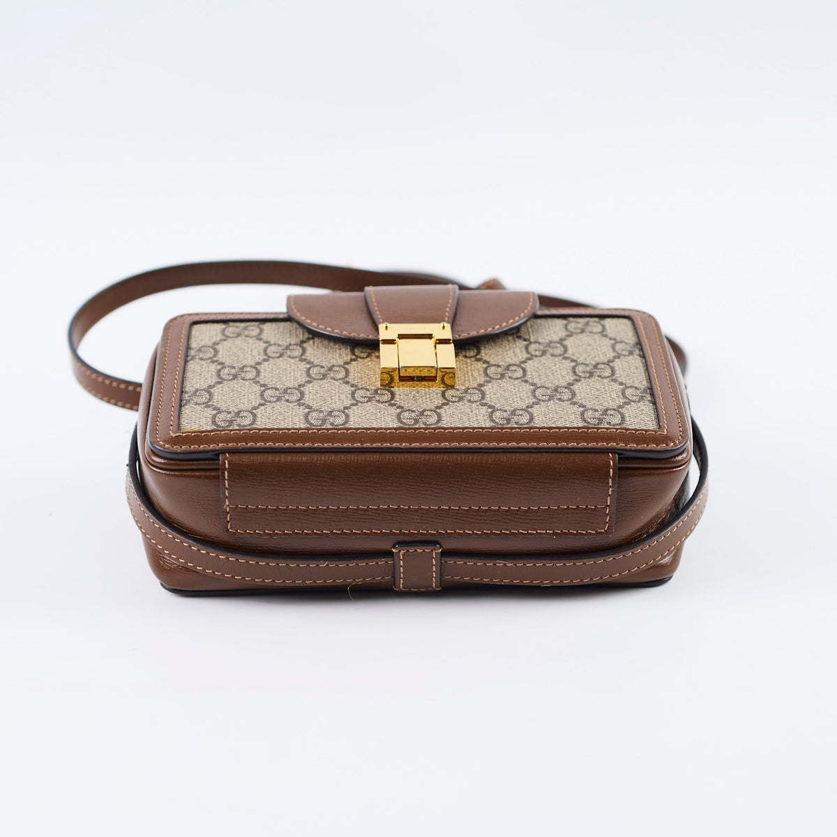 Gucci GG Surpreme Mini Clasp Bag Brown - photo 5