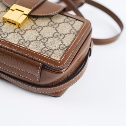 Gucci GG Surpreme Mini Clasp Bag Brown - photo 14