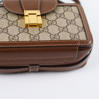 Gucci GG Surpreme Mini Clasp Bag Brown - photo 13