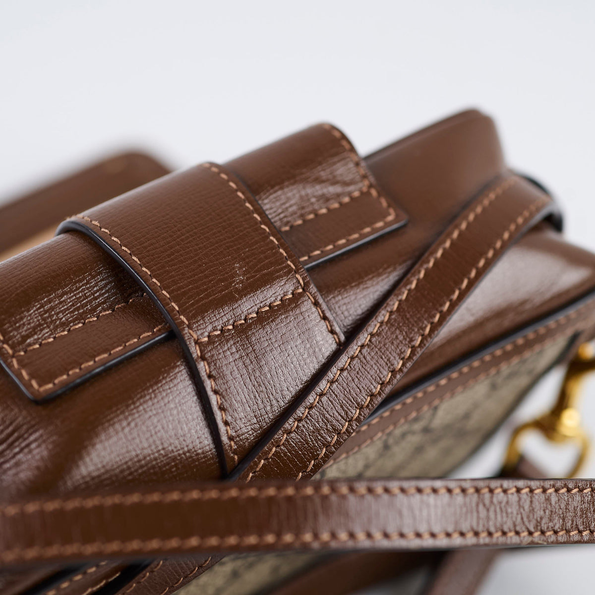 Gucci GG Surpreme Mini Clasp Bag Brown - photo 11