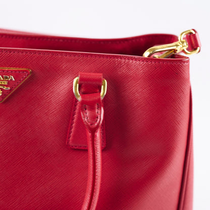 Prada Saffiano Medium Tote Red - photo 6