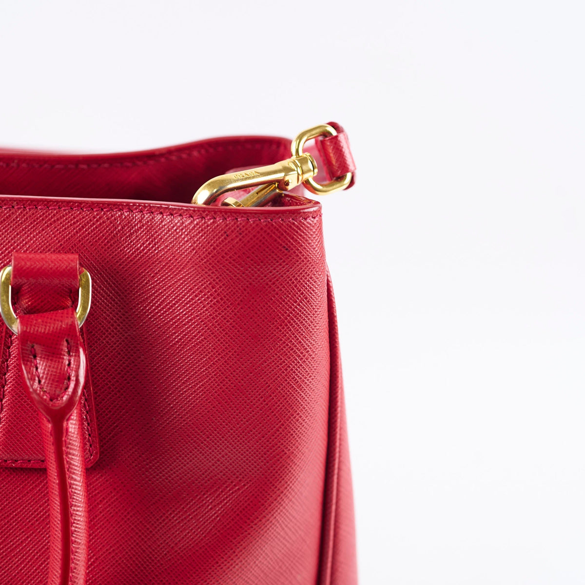 Prada Saffiano Medium Tote Red - photo 7