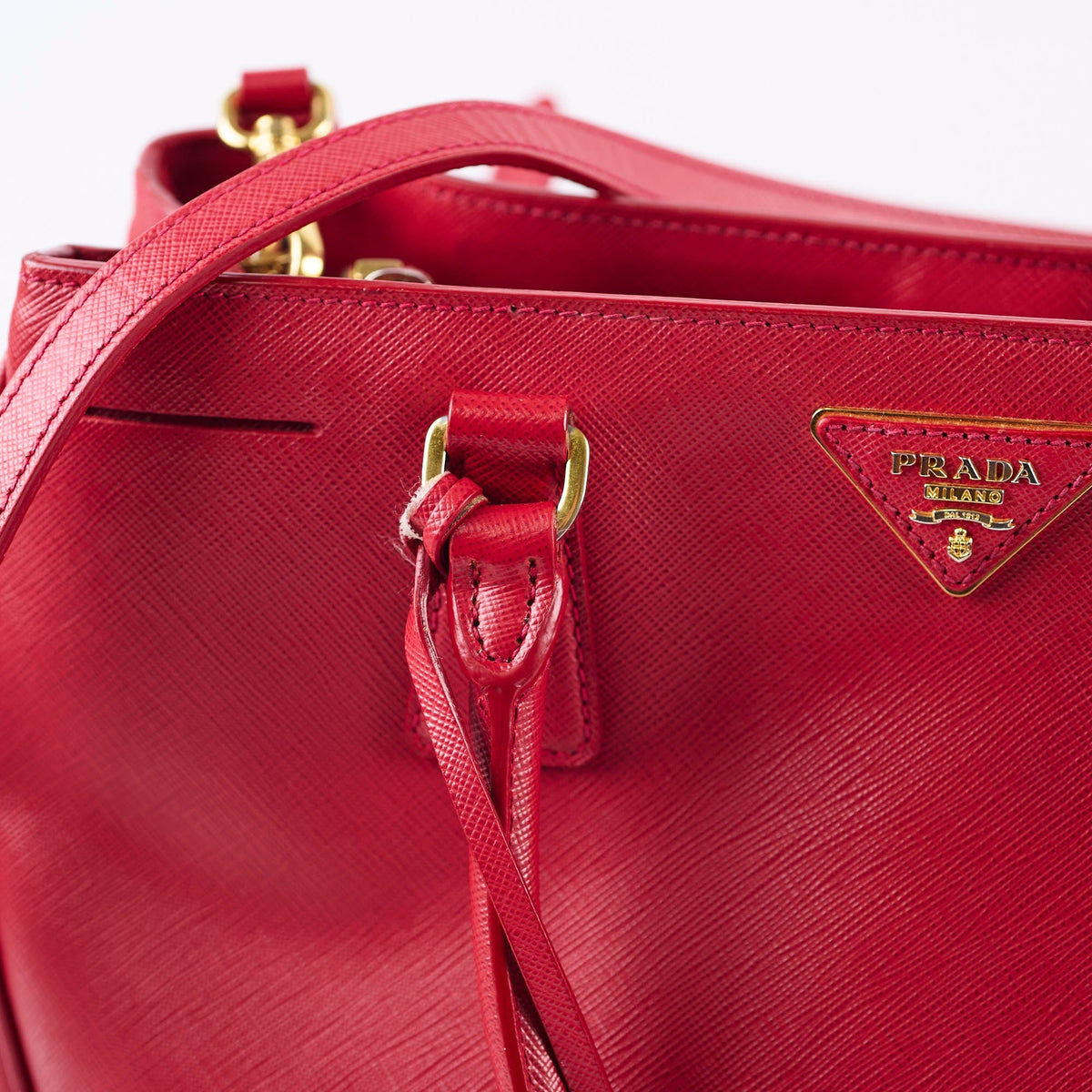 Prada Saffiano Medium Tote Red - photo 8