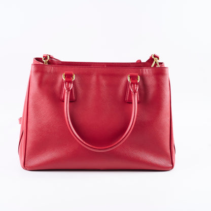 Prada Saffiano Medium Tote Red - photo 2