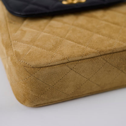 Chanel 25A Suede Mini Crossbody Black/Camel (Microchipped) - photo 12
