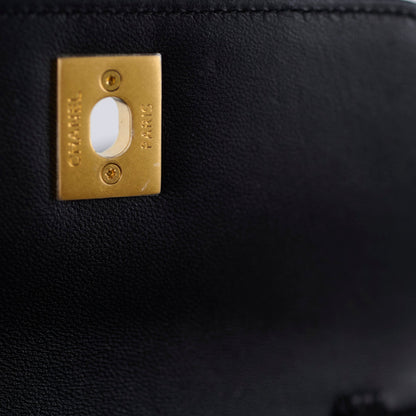 Chanel 25A Suede Mini Crossbody Black/Camel (Microchipped) - photo 6