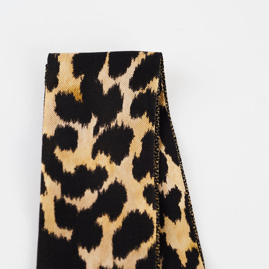 Christian Dior Mizza Mitzah Scarf Beige and Black Silk Twilly - photo 2