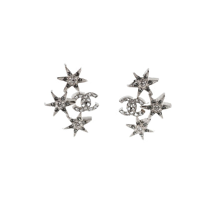 Chanel Triple Stars Cluster Stud Earrings - photo 1
