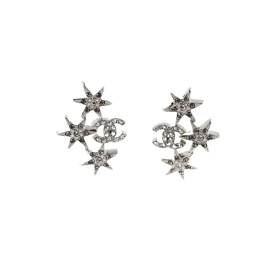 Chanel Triple Stars Cluster Stud Earrings - photo 1