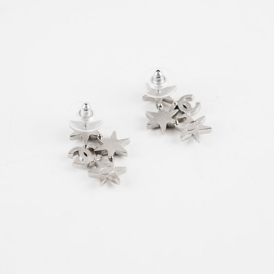 Chanel Triple Stars Cluster Stud Earrings - photo 2