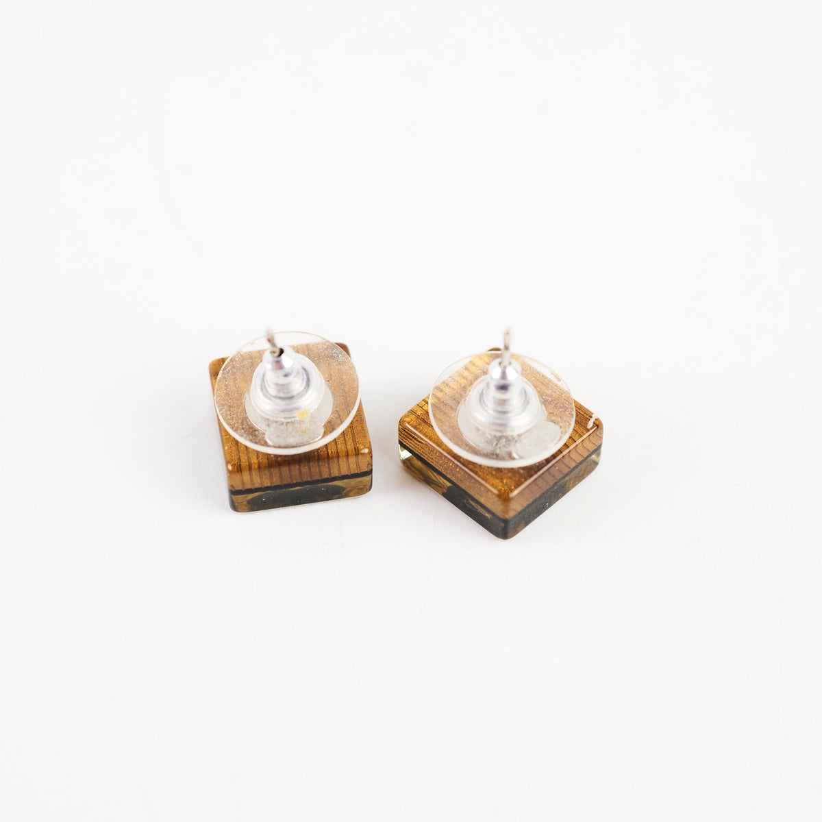 Chanel Amber Square CC Logo Earrings - photo 3