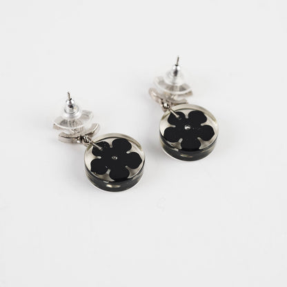 Chanel Flower Crystal CC Logo Earrings - photo 2