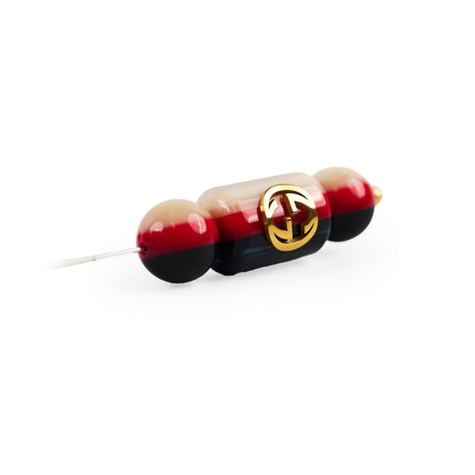 Gucci Resin Gold Plated Sylvie Brooch - photo 1