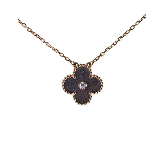 Van Cleef & Arpels Vintage Alhambra 2023 Obsidian Holiday Pendant - photo 1