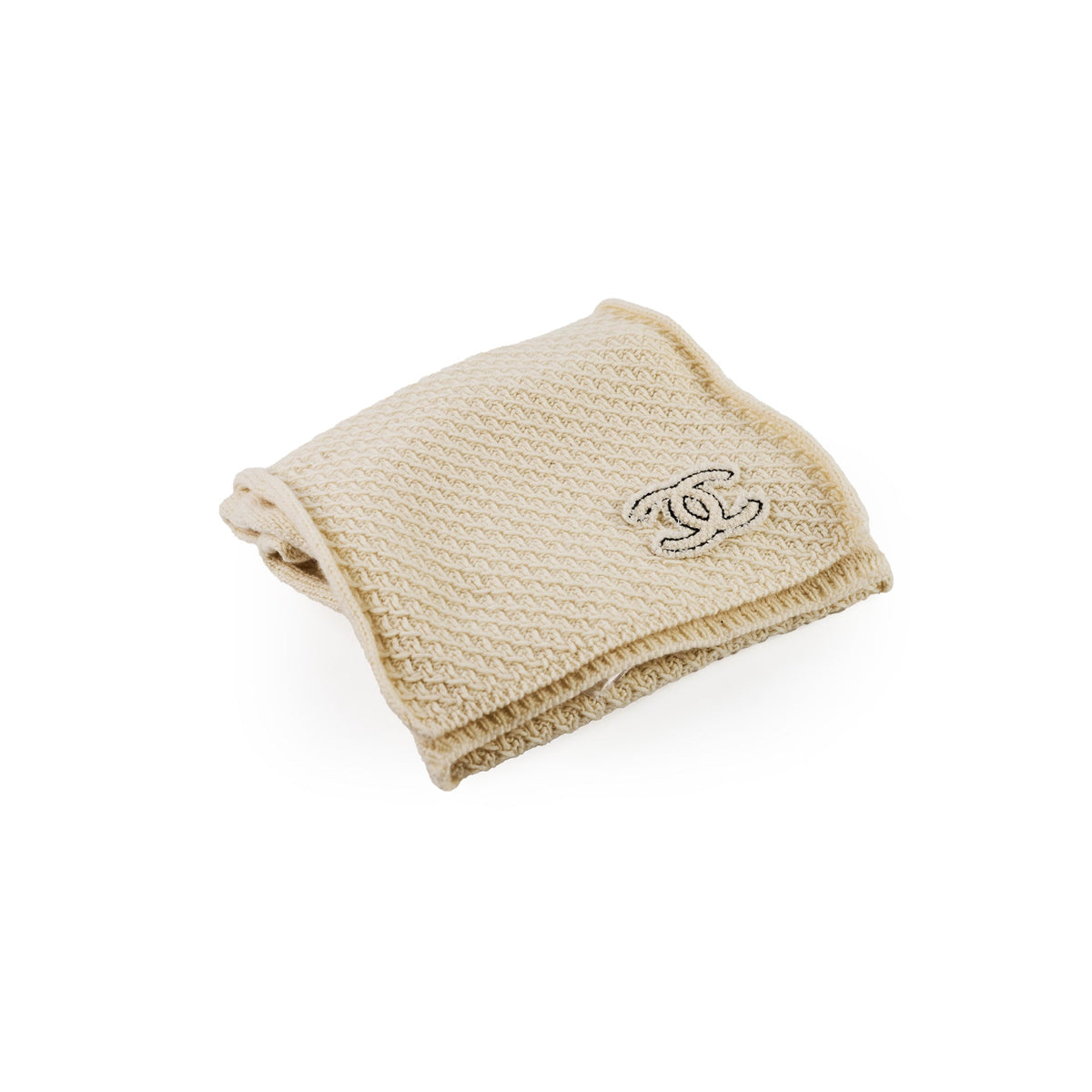 Chanel Cream Scarf 100% Cashmere - photo 1