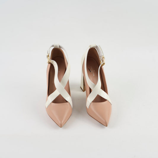 Louis Vuitton Leather Pumps Size 37.5 Pink/Cream - photo 2