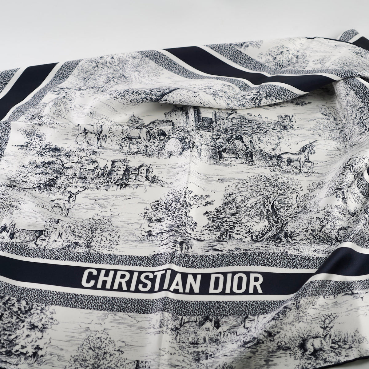 Christian Dior Toile De Jouy Silk Scarf - photo 7