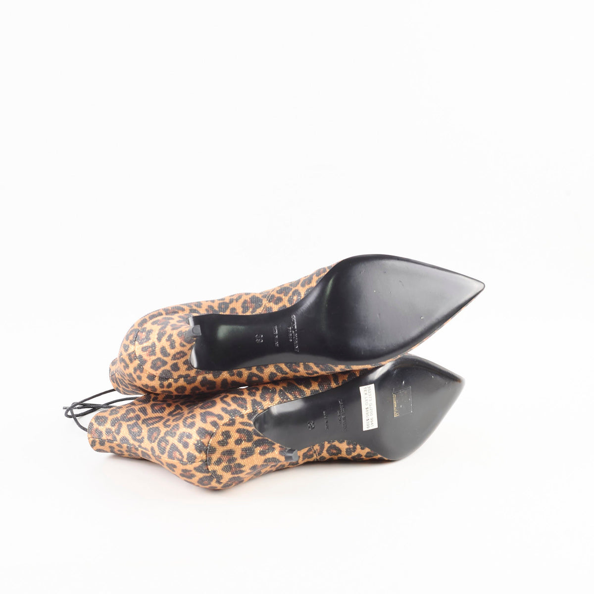 Saint Laurent Lace Up Leopard Boot Size 39 - photo 4