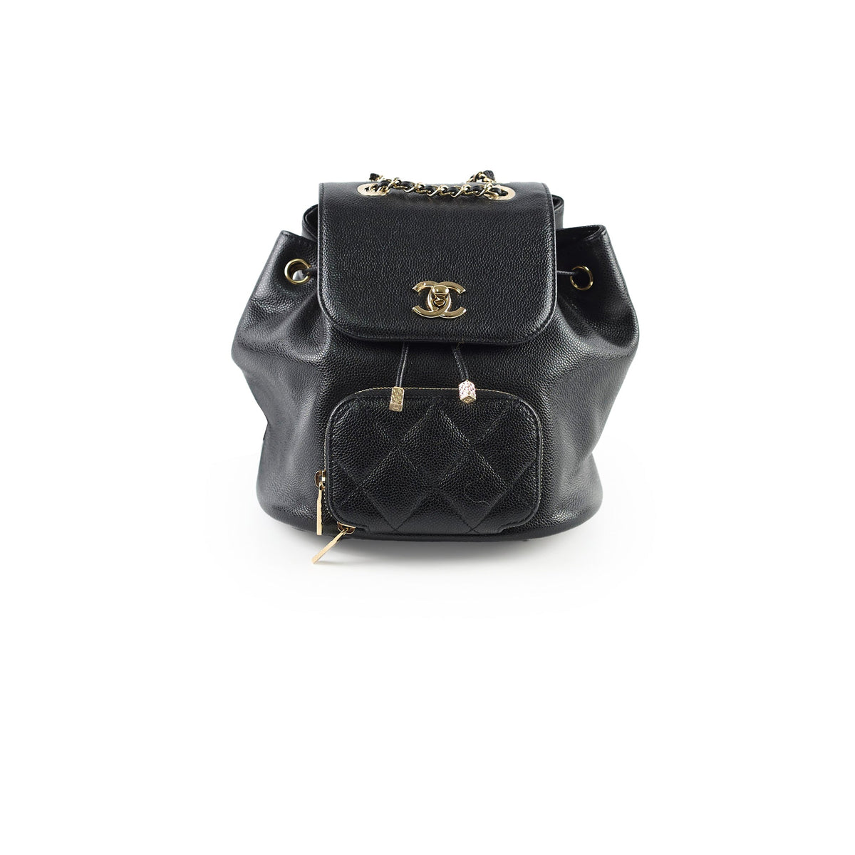 Chanel Black Caviar Mini Business Affinity Backpack - photo 1