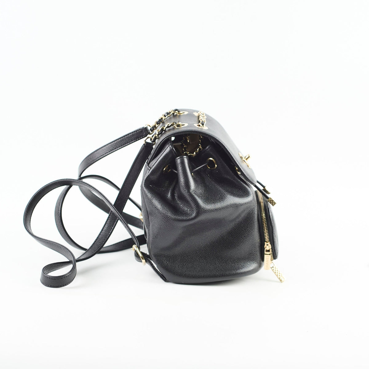 Chanel Black Caviar Mini Business Affinity Backpack - photo 2