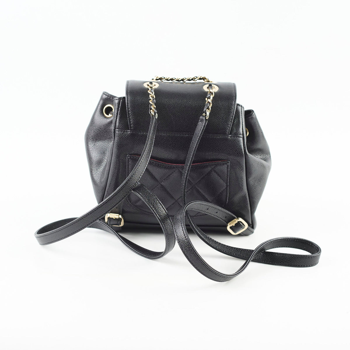 Chanel Black Caviar Mini Business Affinity Backpack - photo 3