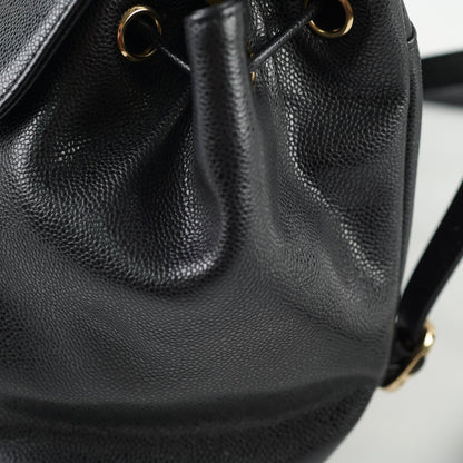 Chanel Black Caviar Mini Business Affinity Backpack - photo 5