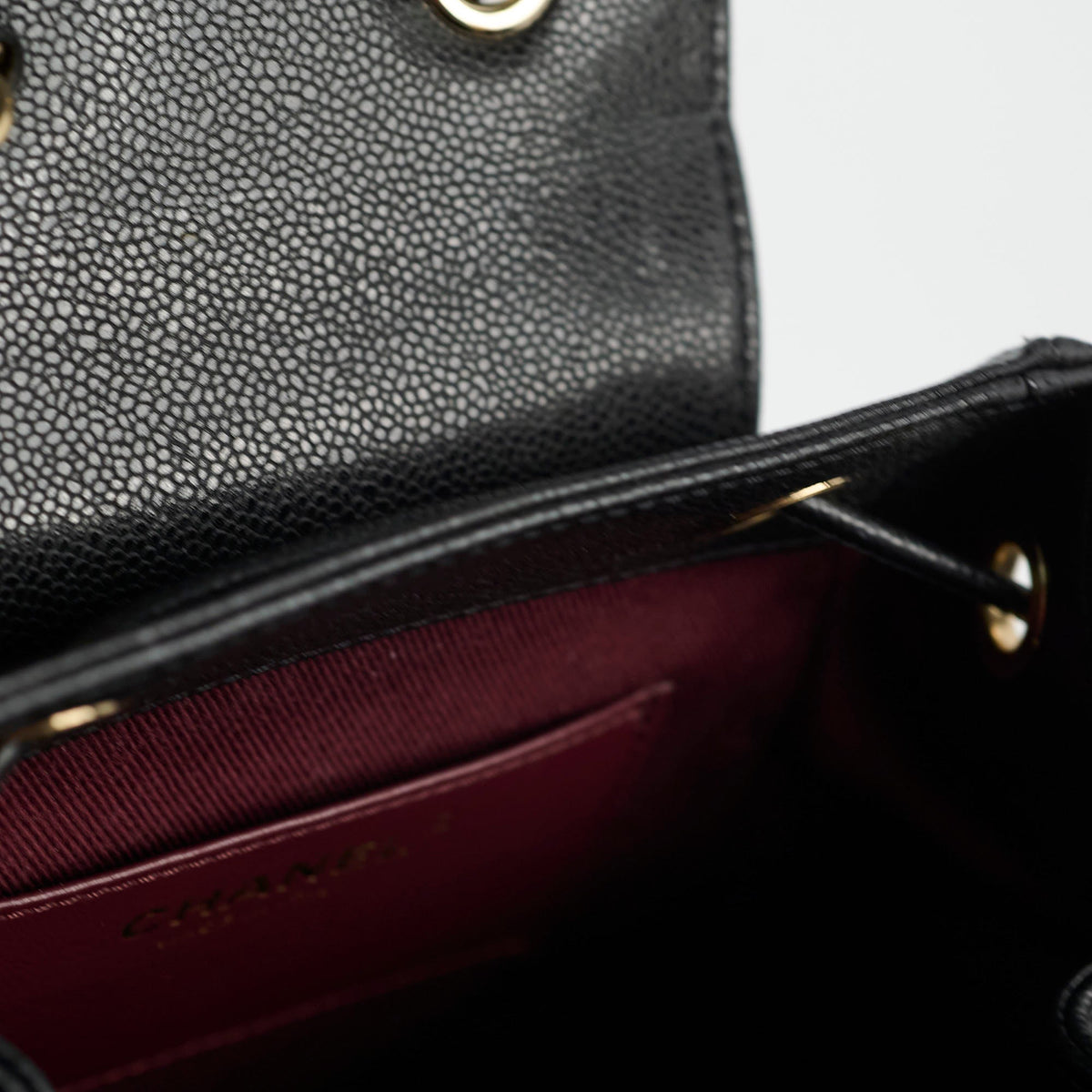 Chanel Black Caviar Mini Business Affinity Backpack - photo 7