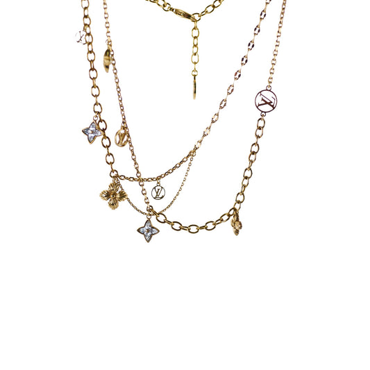 Louis Vuitton Gold Tone Necklace with Charms Costume Jewellery - photo 1