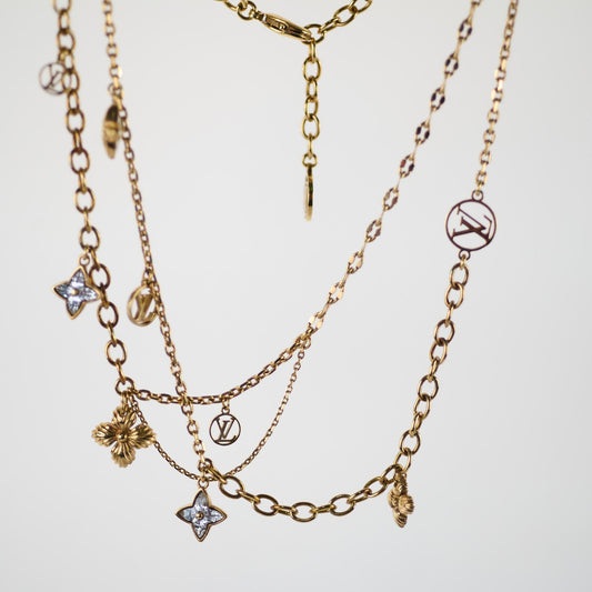 Louis Vuitton Gold Tone Necklace with Charms Costume Jewellery - photo 2