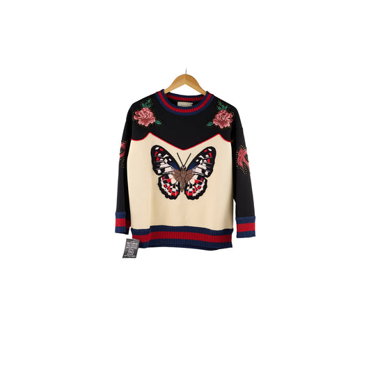 Gucci Butterfly Applique Sweater Size M - photo 1