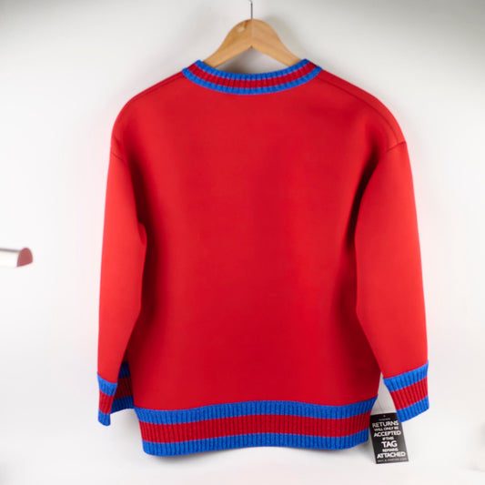Gucci Red Heron Print Sweater Size Small - photo 2
