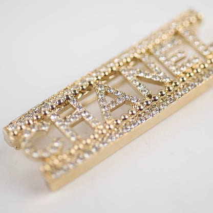 Chanel "CHANEL" Crystal Brooch Gold Costume Jewellery - photo 5