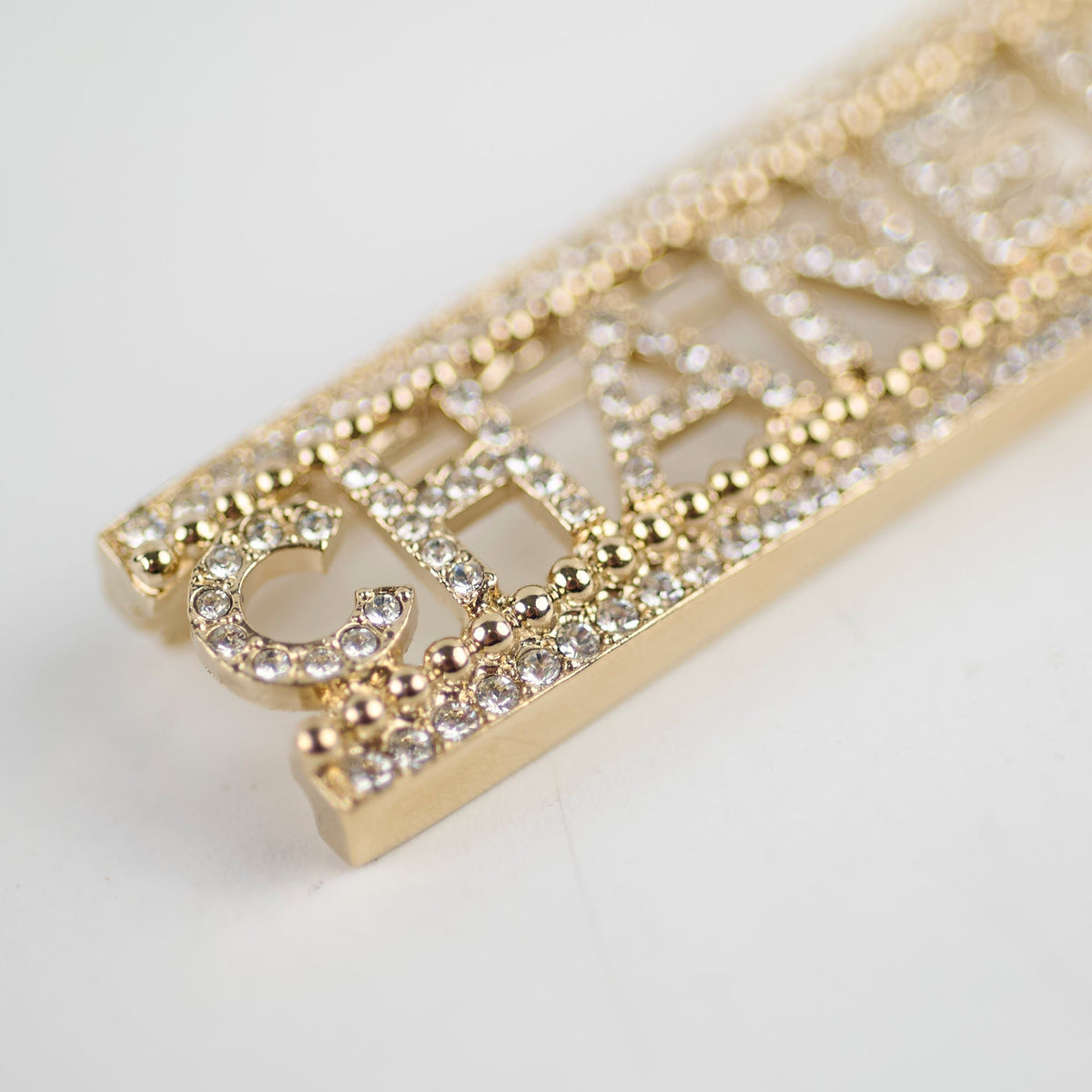 Chanel "CHANEL" Crystal Brooch Gold Costume Jewellery - photo 6
