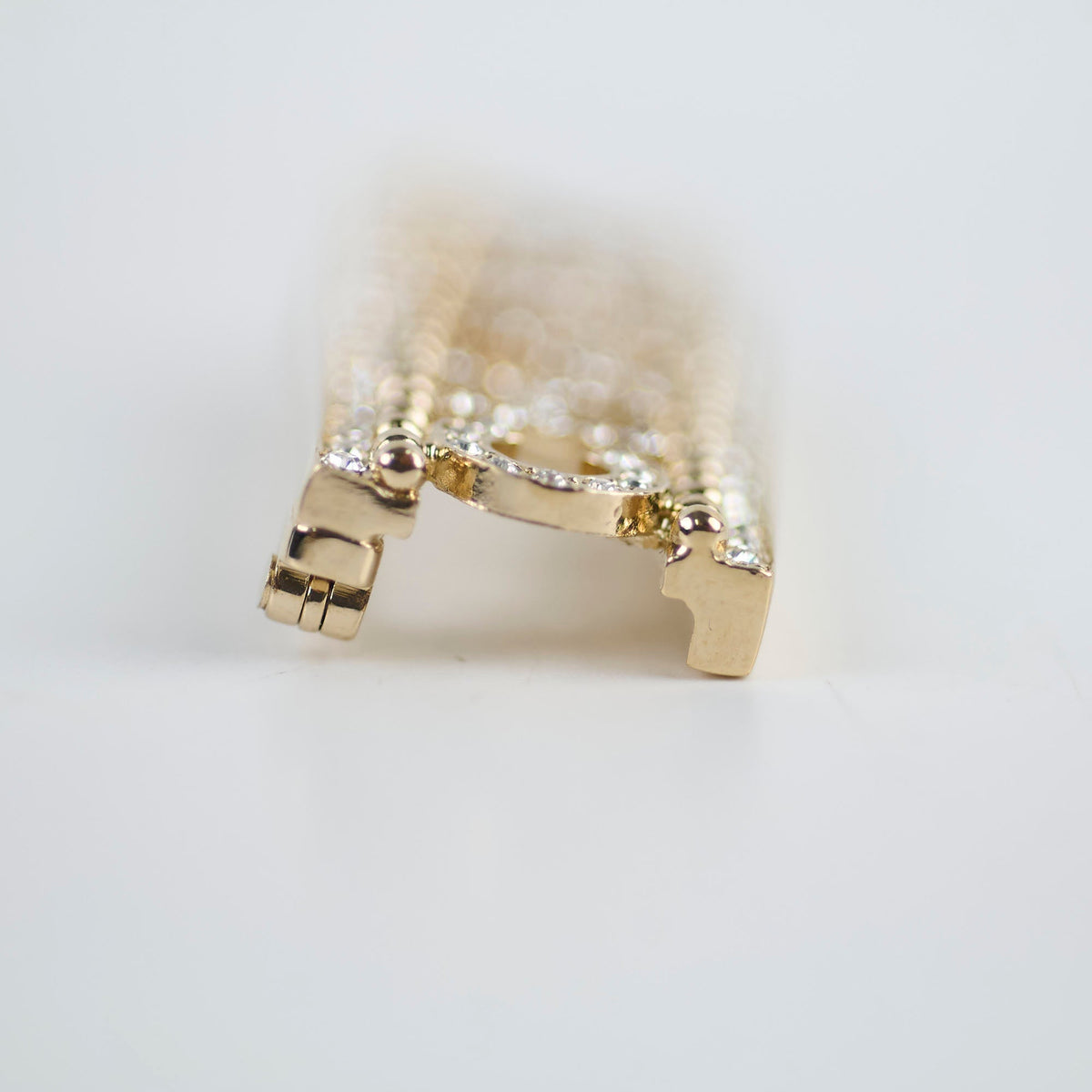 Chanel "CHANEL" Crystal Brooch Gold Costume Jewellery - photo 3