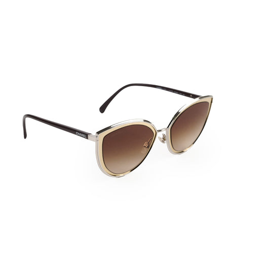 Chanel Gold Cat Eye Sunglasses - photo 1