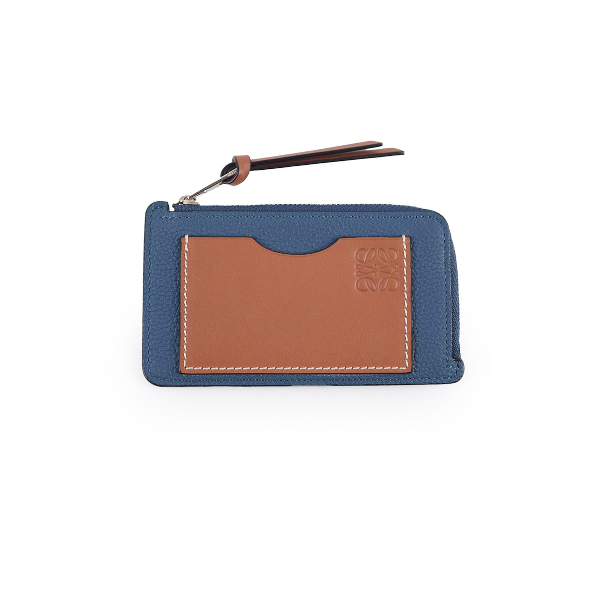 Loewe Coin Cardholder Navy/ Tan - photo 1