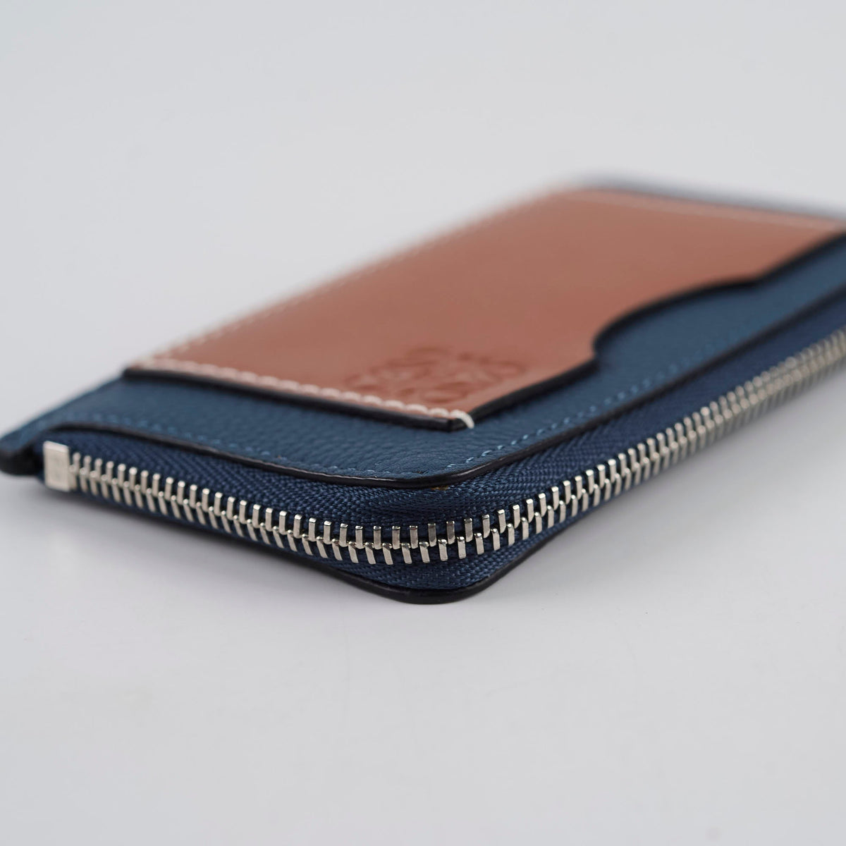 Loewe Coin Cardholder Navy/ Tan - photo 3