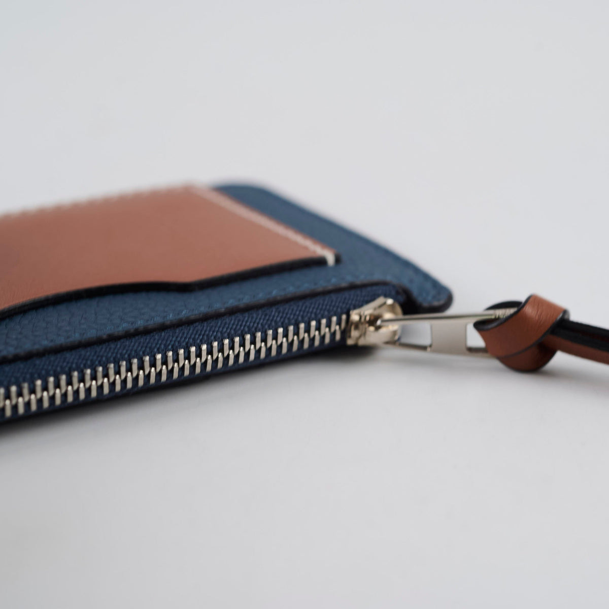 Loewe Coin Cardholder Navy/ Tan - photo 4