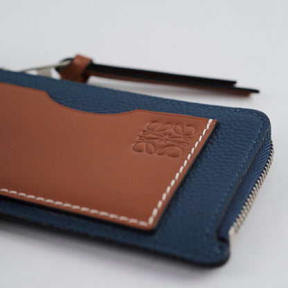 Loewe Coin Cardholder Navy/ Tan - photo 5