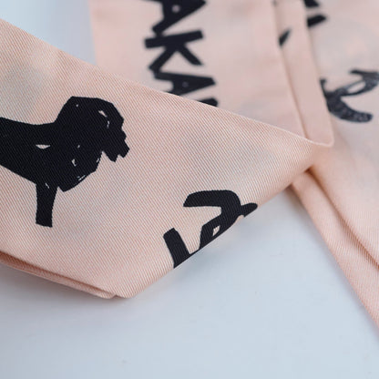 Hermes Silk Dakar Slim Scarf Pink - photo 5