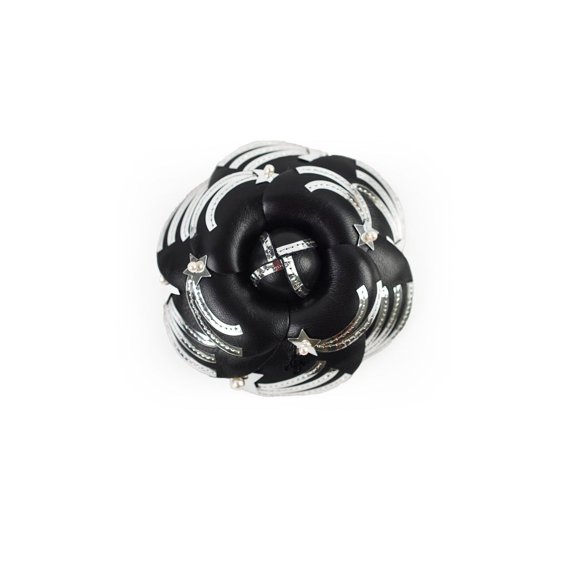 Chanel Leather Camellia Brooch - photo 1