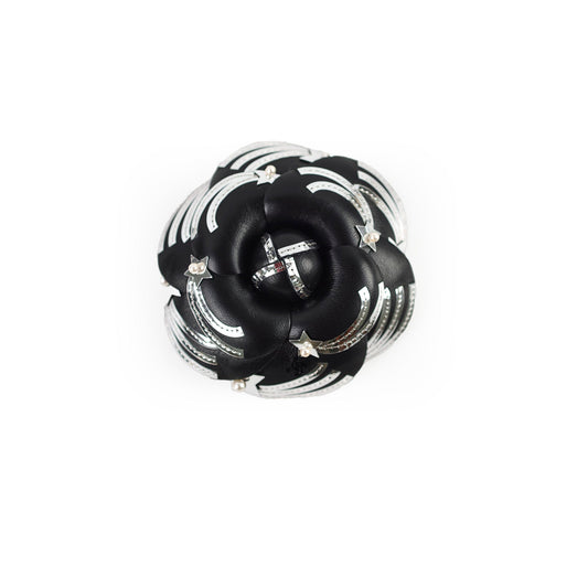Chanel Leather Camellia Brooch - photo 1