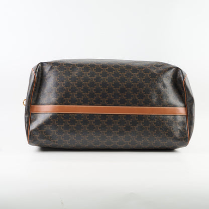 Celine Large Travel Bag Triomphe Canvas/Calfskin Leather Brown - photo 3