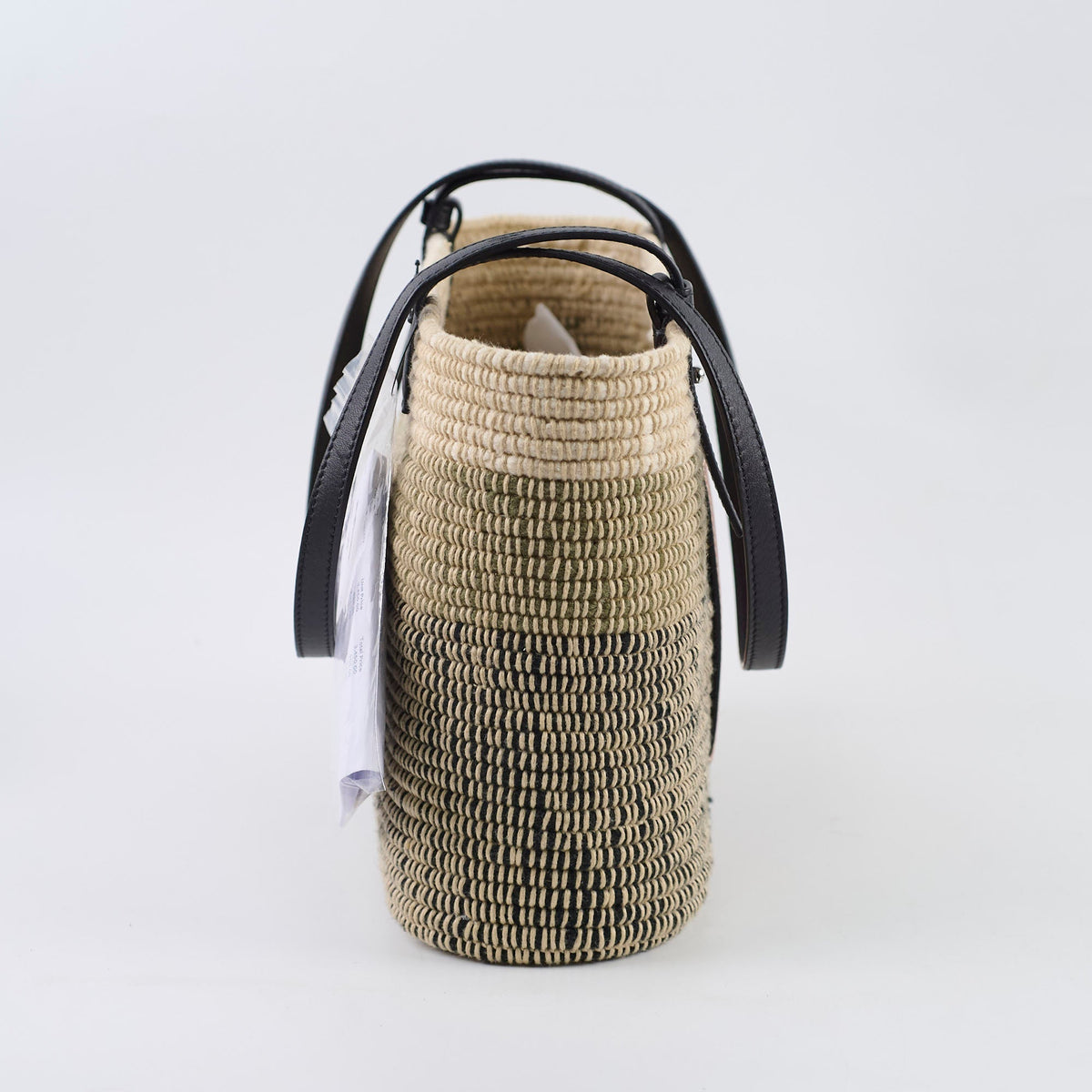 Loewe Square Basket Bag Mixed Media Woven Raffia - photo 3