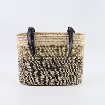 Loewe Square Basket Bag Mixed Media Woven Raffia - photo 2