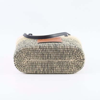 Loewe Square Basket Bag Mixed Media Woven Raffia - photo 4