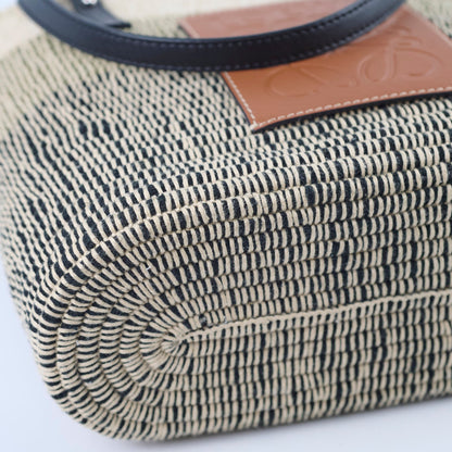 Loewe Square Basket Bag Mixed Media Woven Raffia - photo 14